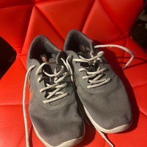 Gray Nike shoes